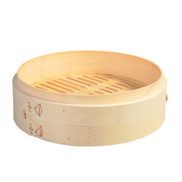 Bambusdamper (Diameter 20cm) - Bambusdamper til ris, dim sum
