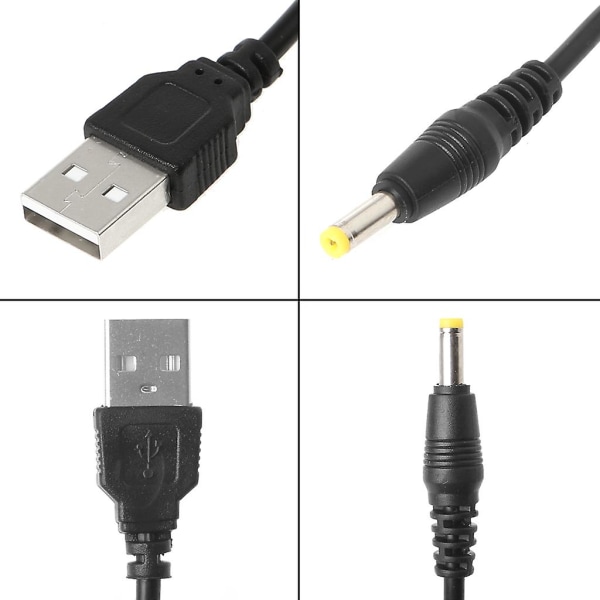 USB hane till 4,0x1,7 mm 5v DC fatuttag Power Anslutning Laddningssladd