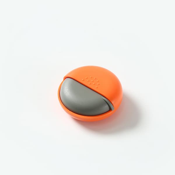 Pilleæske Push-Pull Plastik Medicinæske Enkeltlags Dispenseræske - Orange