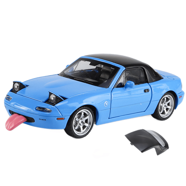 Mazda MX5 Roadster, legetøjsbil, musisk model ornament, blå