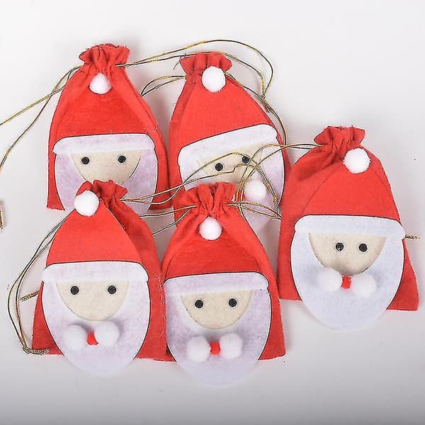 Julkalender Tomte, Juldekorationer (1 set - röd)