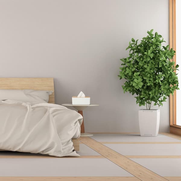 Servettlåda, våtservettdispenser, plast, bambu, HLP 10 x 23 x 13 cm