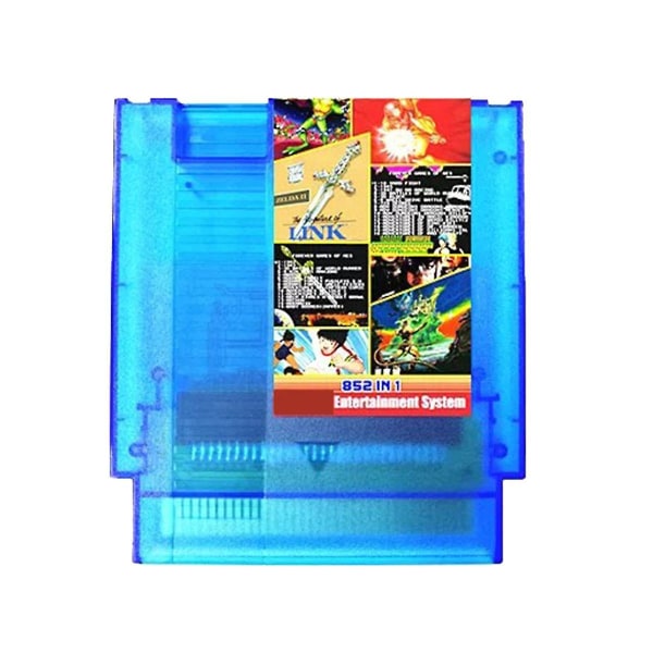 Forever Games Of 852-in-1 (405+447) spel för konsol, 1024mbit Flash Chip i bruk-blå
