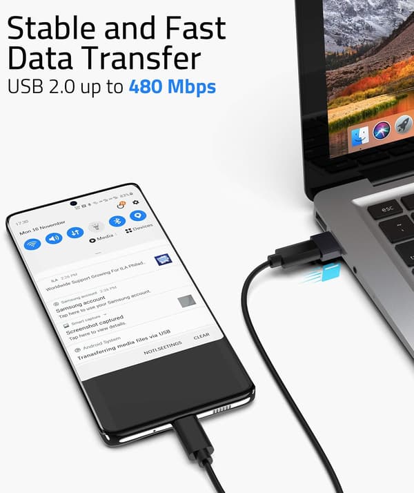 USB-C til USB-adapter, 3-pakning, kompatibel med iPhone 13 12 Pro Max