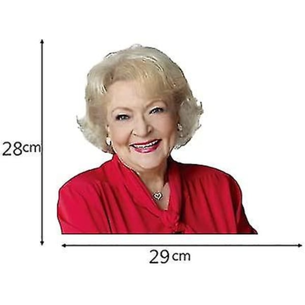 Betty White Car Window Sticker Funny Sticker Car Window Sticker (betty_right)