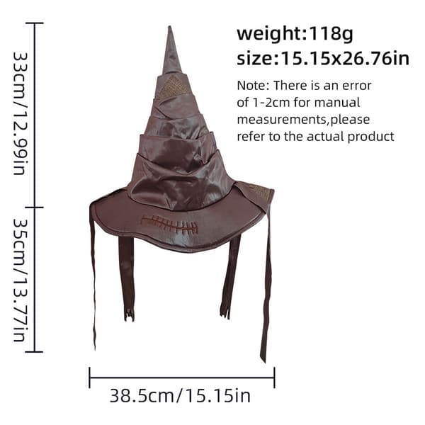 Harry Potter Sorteringshatt, Halloweenhatt - Lærhatt