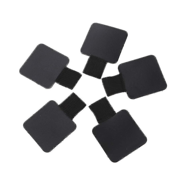 Pennslinga självhäftande elastisk pennhållare loop för bärbar dator 5 delar (svart)