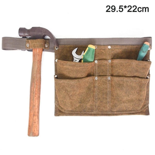 Trädgårdsmidjepaket hängande väska, trädgårdsverktyg Canvas bältesväska, verktyg midjebälte