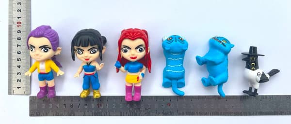 6-delt K-POP Demon Hunter actionfigursæt, perfekt til dukkehus tilbehør - A