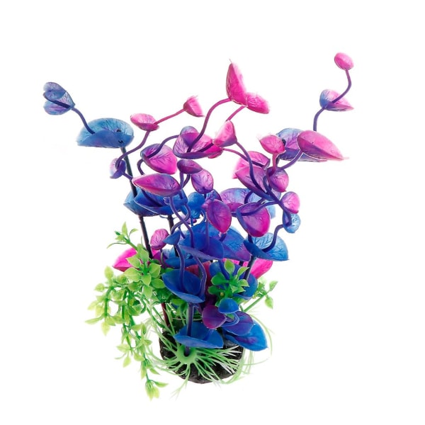 Konstgjord lila vattenväxt för att dekorera fisk för tankakvariumkontor