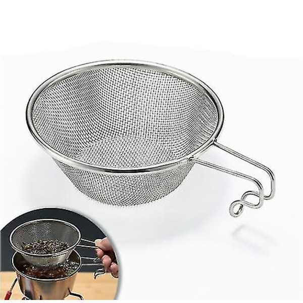 Camping Tea Sil Net Sked Glas Scoop Filter För Picnic Vandring