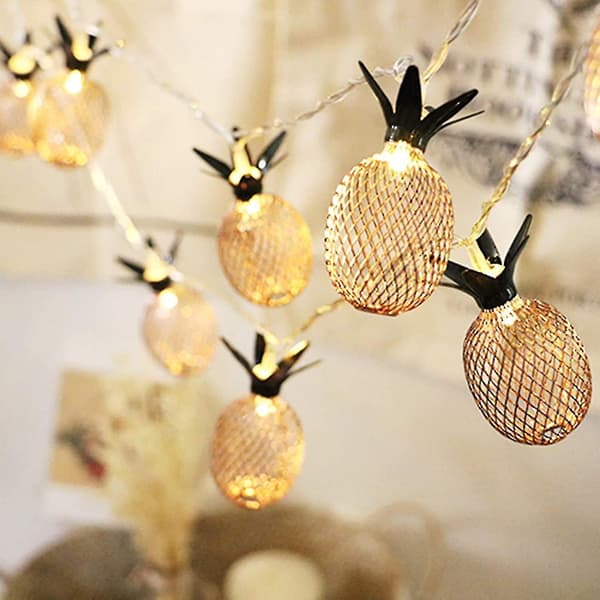 Ananas LED Lys Kæde til Julefrokost og Boligindretning