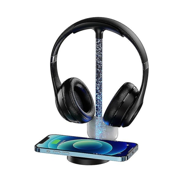 Hörlursladdare, 3-i-1 trådlöst hörlursställ med 5w laddningsplatta Kompatibel för Huawei P30 Pro Iphone8/8 Plus/x Samsung S6/s6 Edge/s7/s7
