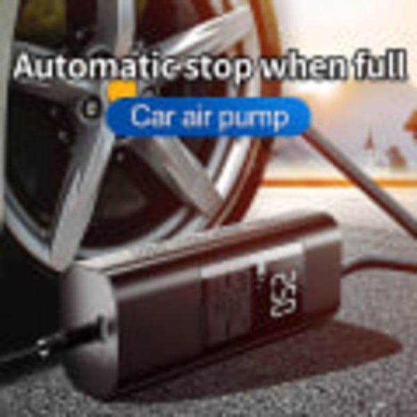 Automatisk luftkompressor bil trådlös däckpump Bärbar elektrisk luftpump