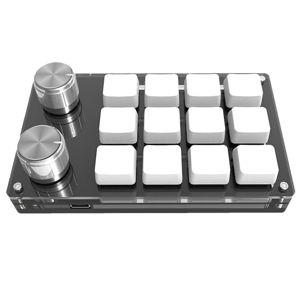 12-tangenter+2-rattar anpassad knappsats 12-tangenters Osu Gaming Mini Enhands mekaniskt tangentbord Support Hot Swap