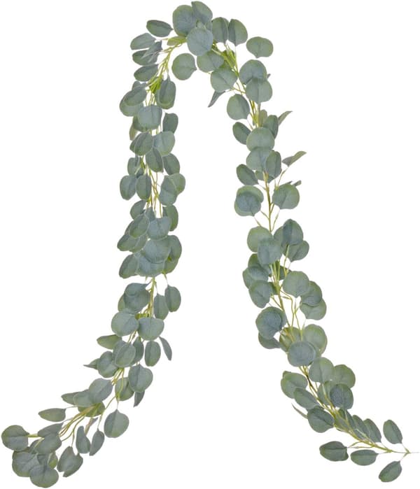 Falsk Eukalyptus Girlander Rayon Eukalyptus Blad Rattan Håndlaget Gar