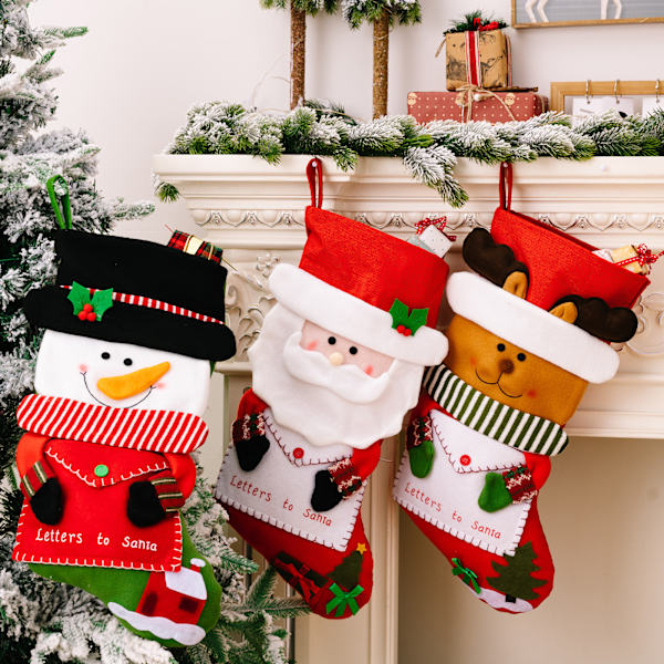 Juldekoration Julstrumpor Godispresentpåse
