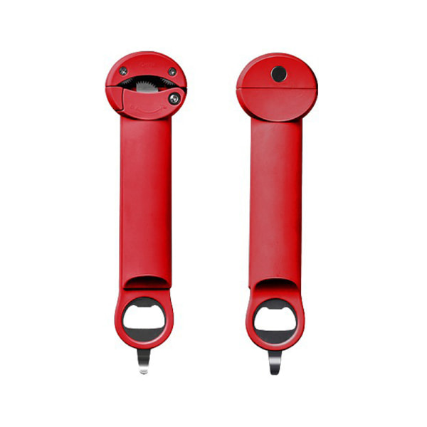 2,5-9,5 cm justerbar multifunktionell infällbar flasköppnare red