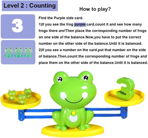 Groda Balans Cool Math Räknespel Pedagogisk Tidig Inlärning S