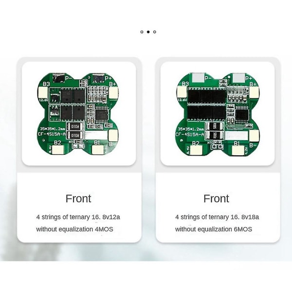 Bms 4s 12a 16.8v 18650 Lithium Battery Pack Charging Board