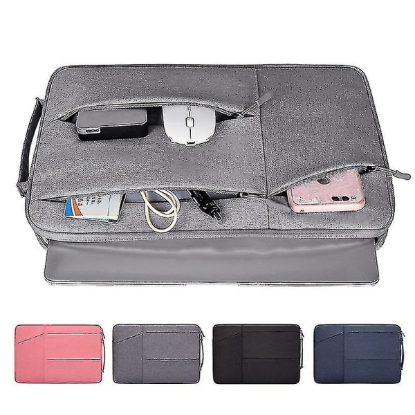 Laptopväska för Macbook Air Pro Case Case Cover för Air Hp Dell-storlek,färg14,1-15,4 tum Universalrosa