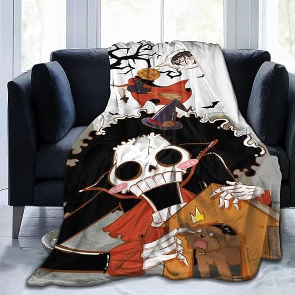 75CM x 100CM Halloween Tæppe, Perfekt til Fest Sofa Senge-25
