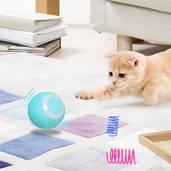 interaktiva LED kattleksaker Interactive Cat Toys, Cat Ball Automatic with LED Lights
