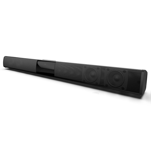 Trådlösa Bluetooth-högtalare 20W Soundbar Hemmabio Sound Bar Aux RCA-ingång TF-kort Musikspelare FM-radioanslutning med fjärrkontroll USB-laddning