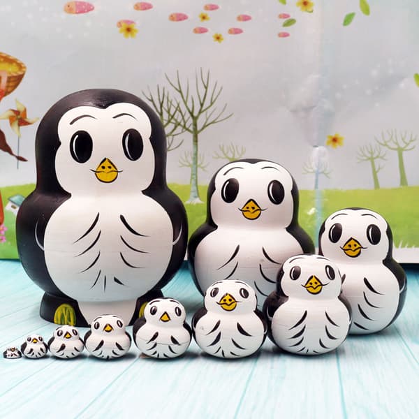 10 kpl Nesting Dolls - Venäläiset nukke-sarjat Matryoshka