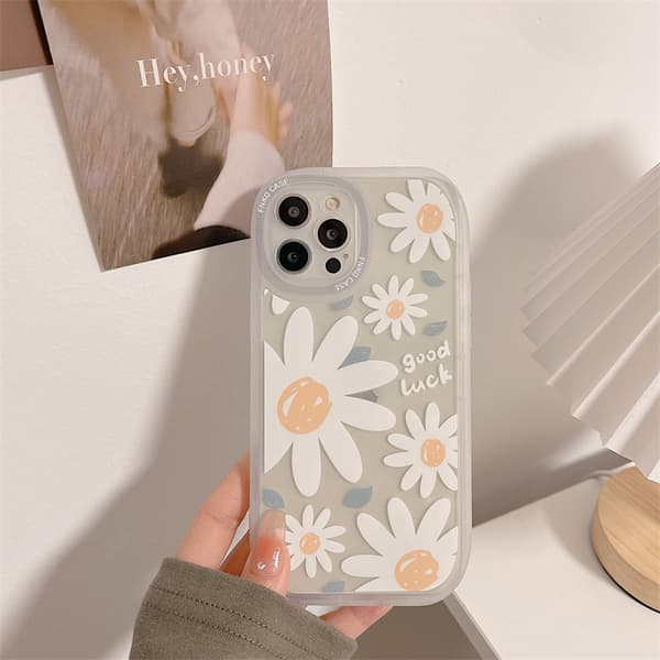 Söt Blommigt Telefonfodral för iPhone 13 Pro Max, Apple 13 Pro