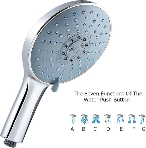 Håndbruser Bruseshower 7 Tilstande Krom Bruseshower Bruseshower (B