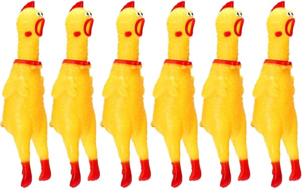 6 Pak Gummikyllende Kylling Sæt Gummikyllende Kylling Nov