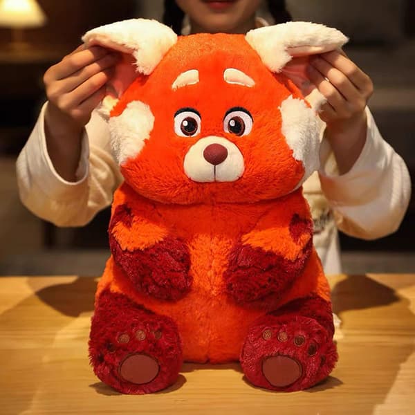 Punainen Samettipehmolelu Lapsille, 12 Tuuman Ihastuttava Punainen Panda Pehmolelu, Sopii