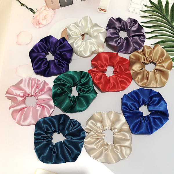 Store silke hårringe hårtilbehør elegant satin n