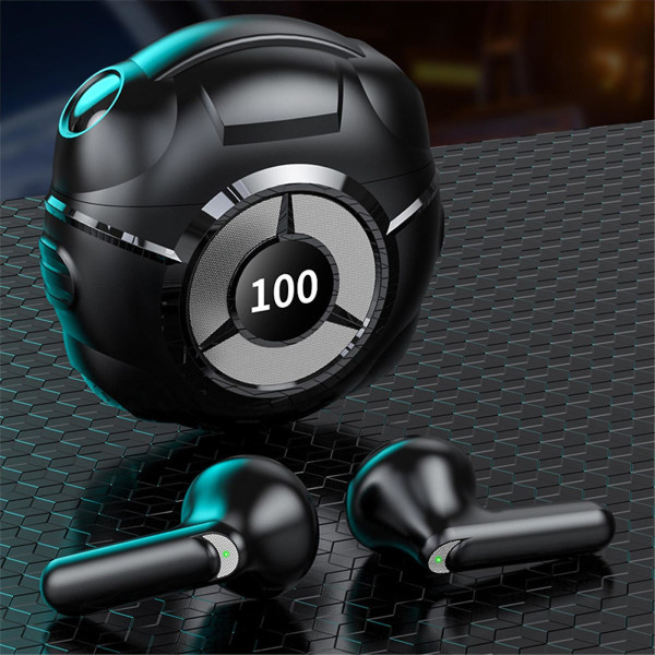 Bluetooth Earbuds 2023 Nya Hi-fi Tws-hörlurar Touch-kontroll Digital Display Bluetooth 5.2 Okänslig bärbar Mini trådlösa hörlurar Polerad Novelt