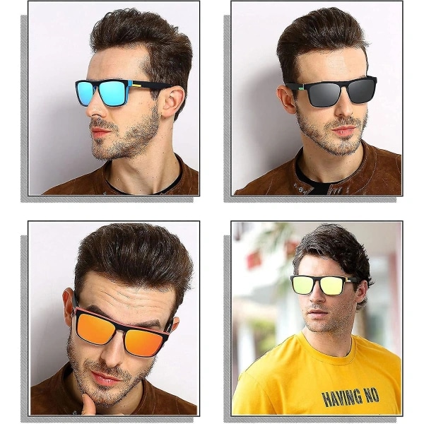 reseglasögon 2 par solglasögon, polariserade, coola körglasögon för män och kvinnor