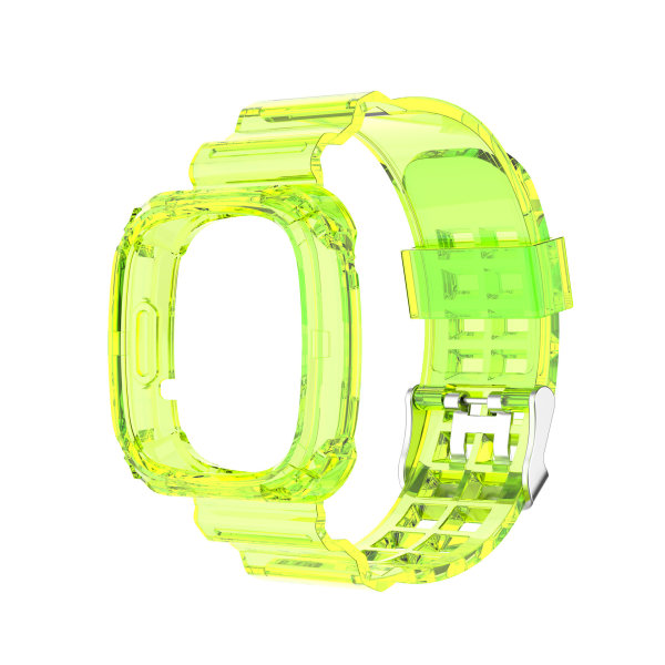 Transparent klockarmband lämplig för Fitbit Sense/Versa3 yellow