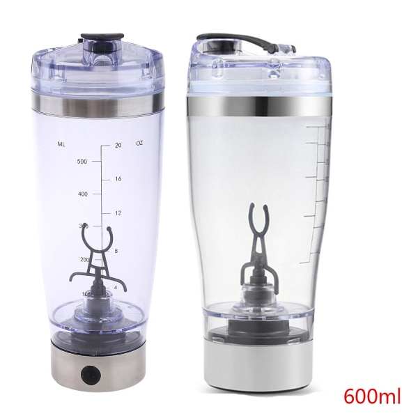 450ml/600ml utomhus portabel elektrisk proteinpulvermixerkopp Batteridriven automatisk shaker flaska omrörningsmixer