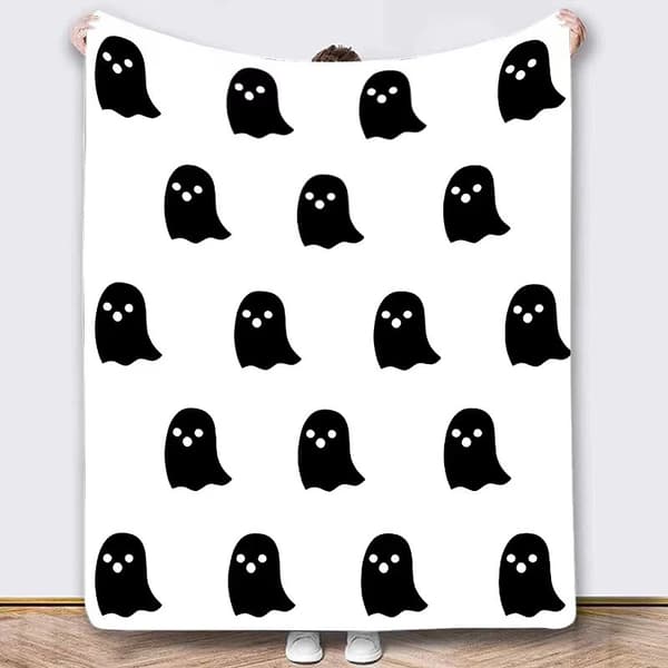 100CM x 150CM Halloween Tæppe, Perfekt til Sofaer og Senge til Fester - 48