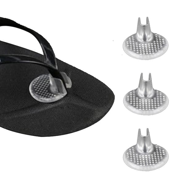 5 Par Silikon Tåskydd Sandaler Transparenta Tofflor
