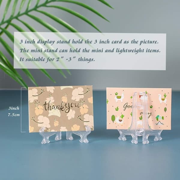 Klar Plastfolie Staffeli, 12 Pak, Klar, 3 Tommer, Display Stativ