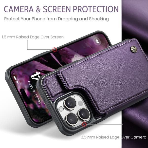 Flip Cover til iPhone 15 Plus, Lilla