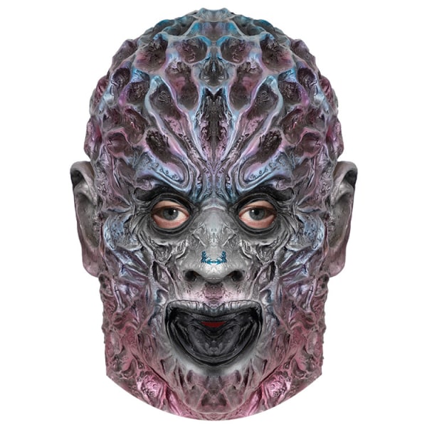 Halloween Mjölkmask Latex Huvudbeklädnader Alien Mask Skräck Monster Alien Cosplay Haunted House rekvisita