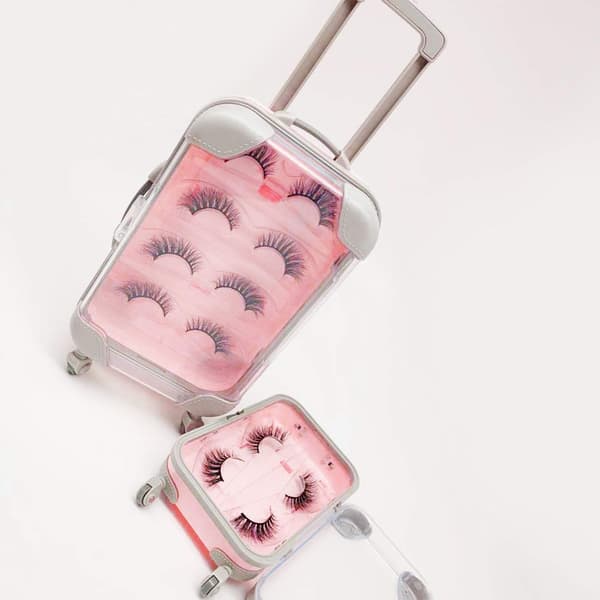 Förvaringsbox för lösögonfransar, Reseväska förpackning Mini lösögonfransar