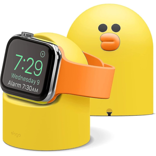 W2-laddarställ kompatibelt med Apple Watch Series 7/6/se/5/4/3/2/1 (45 mm, 44 mm, 42 mm, 41 mm, 40 mm, 38 mm), nattbordsläge