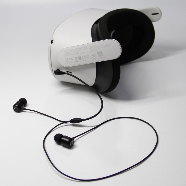 3,5 mm trådbundna hörlurar In-ear spelhörlurar som är kompatibla med Oculus Quest 2 Vr