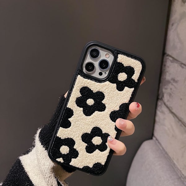 Kompatibel med iPhone 13 Pro Blød Tekstur Sød Blomst Klud Prot