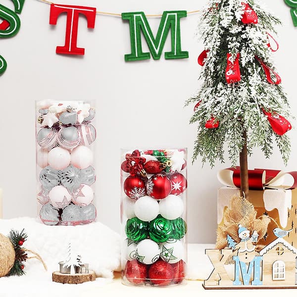 41-delars julgranskuleprydnad, stjärnmålad jul