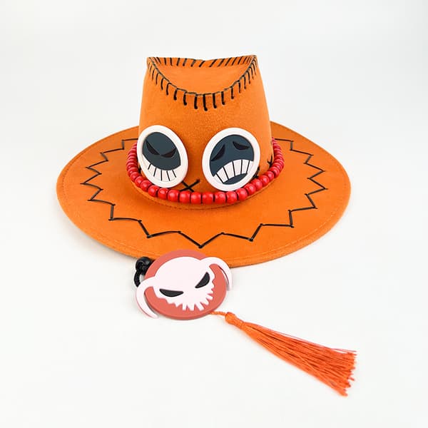 One Piece Ace Flame Fist Hatt, Western Cowboy Hatt-1