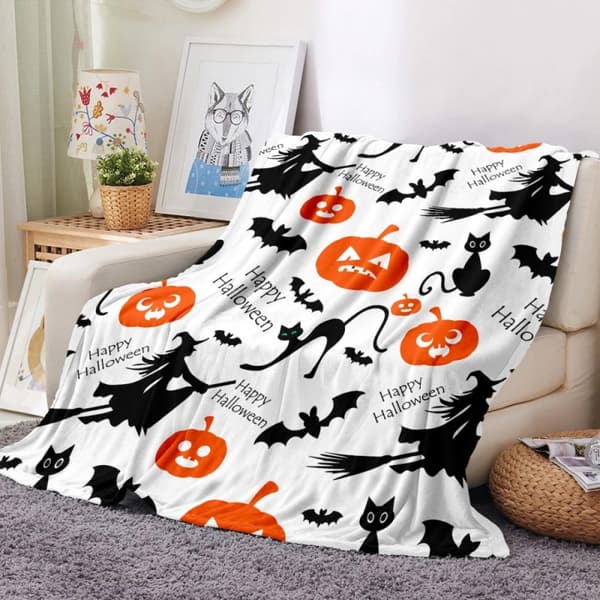 100CM x 150CM Halloween-tæppe, perfekt til festsofaer-54